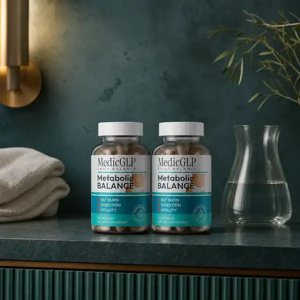 MedicGLP Flaschen sicher auf einer Ablage platziert